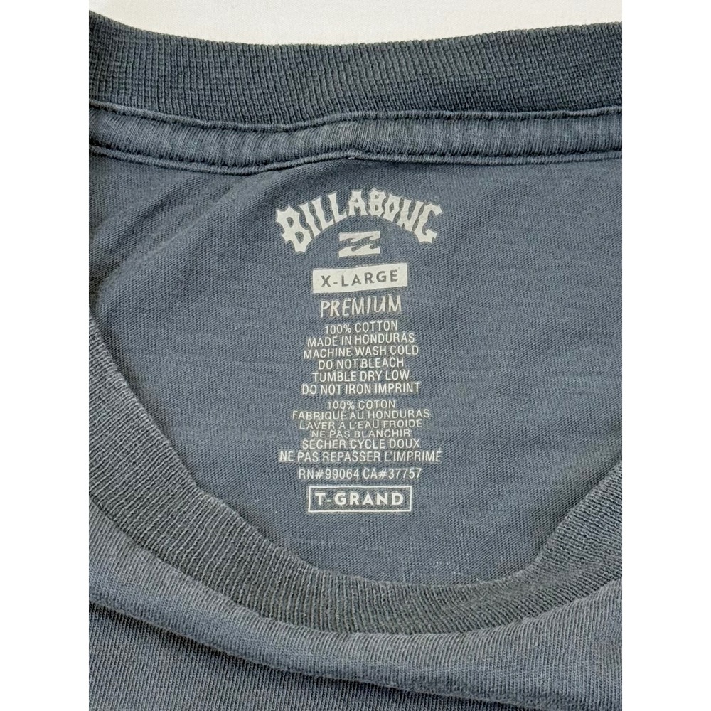 Billabong Mens Navy Blue Sunburst‎ Graphic T-Shirt Size XL Premium Cotton - Picture 2 of 9